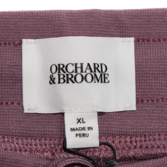 Orchard & Broome NWT Canal Joggers / Sweatpants Size XL US In Mulberry Purple